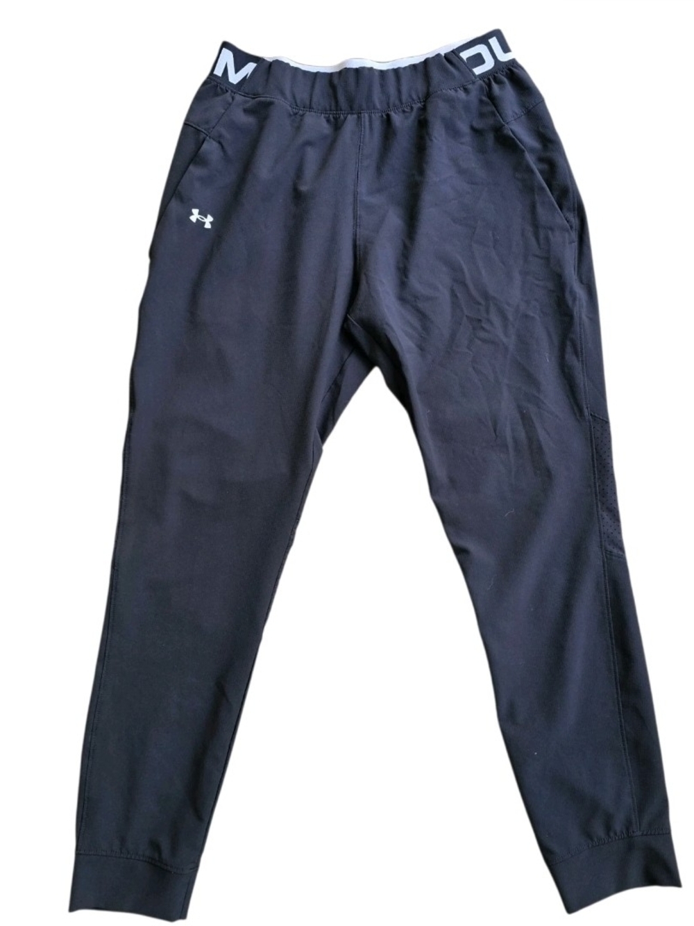 Under Armour Mens Black Joggers Size Small Loose Fit Athletic Pants